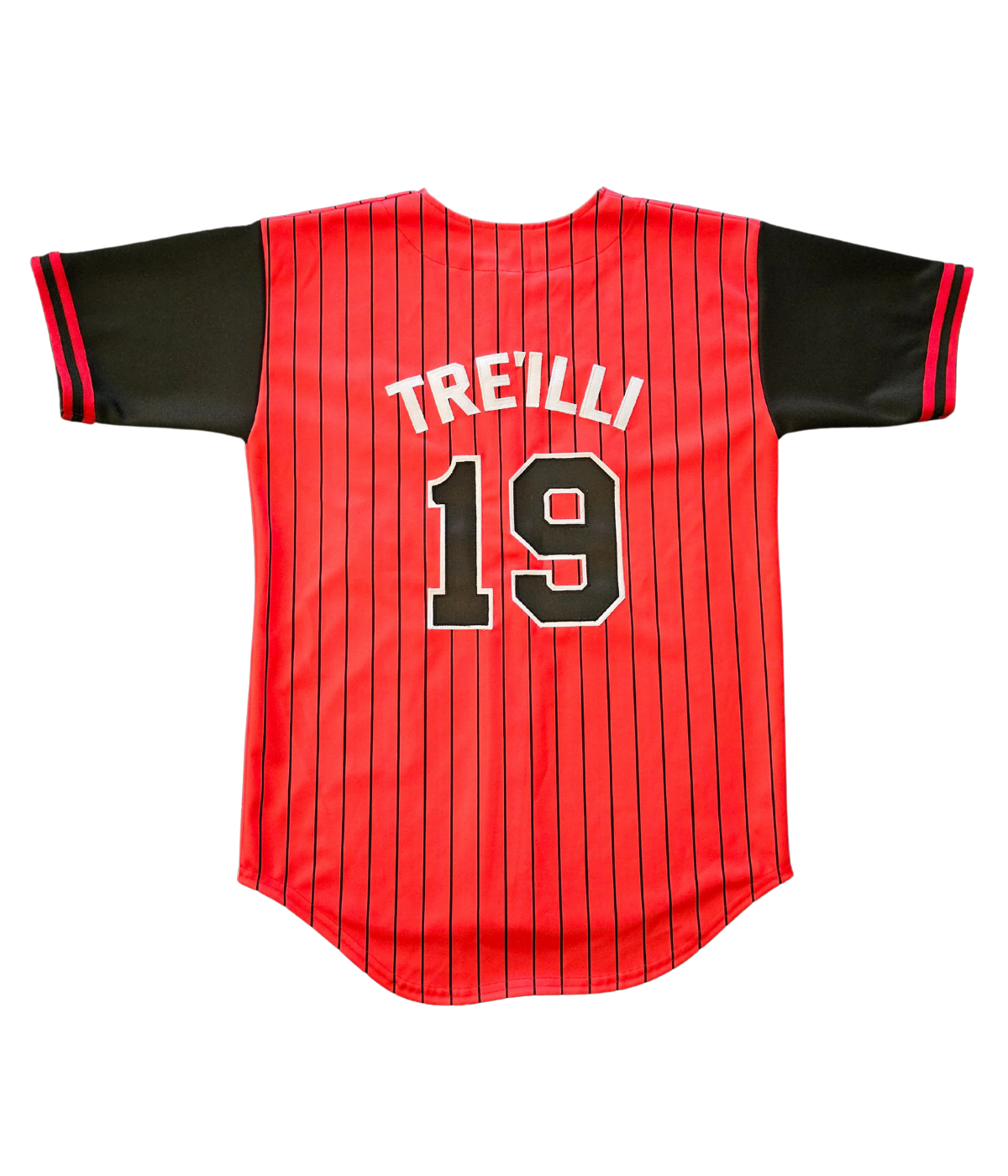 The Crib® CrossBred Jersey - RED w/ Black Pinstripes