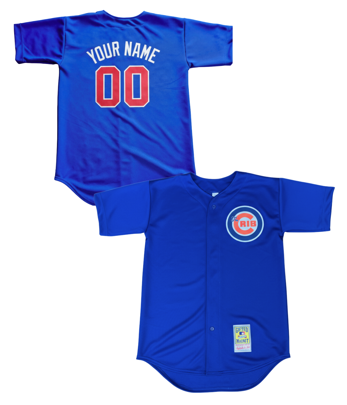 Wrigley Baseball Jersey (CUSTOM) - BLUE